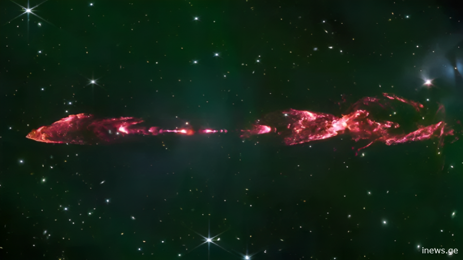 "ვარსკვლავის დაბადება" - ჯეიმს ვების ტელესკოპმა შთამბეჭდავი მომენტი დააფიქსირა