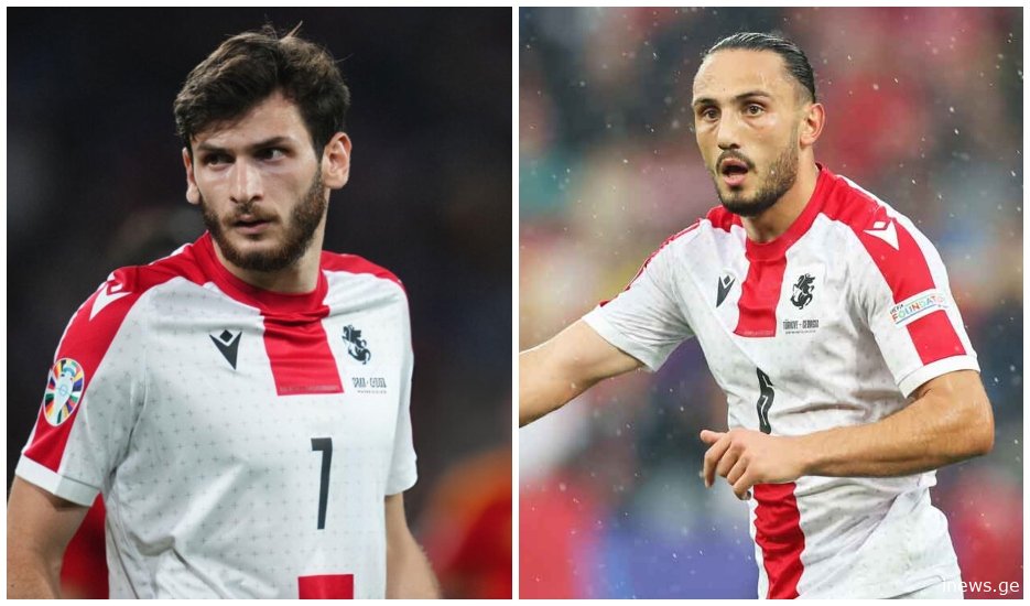 (ფოტო) ის, რაც ყველას გამორჩა - როგორ გაამხნევა კვარაცხელიამ გიორგი ქოჩორაშვილი გაშვებული გოლის შემდეგ