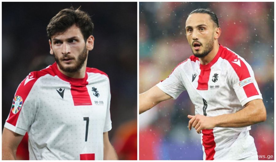 (ფოტო) ის, რაც ყველას გამორჩა - როგორ გაამხნევა კვარაცხელიამ გიორგი ქოჩორაშვილი გაშვებული გოლის შემდეგ