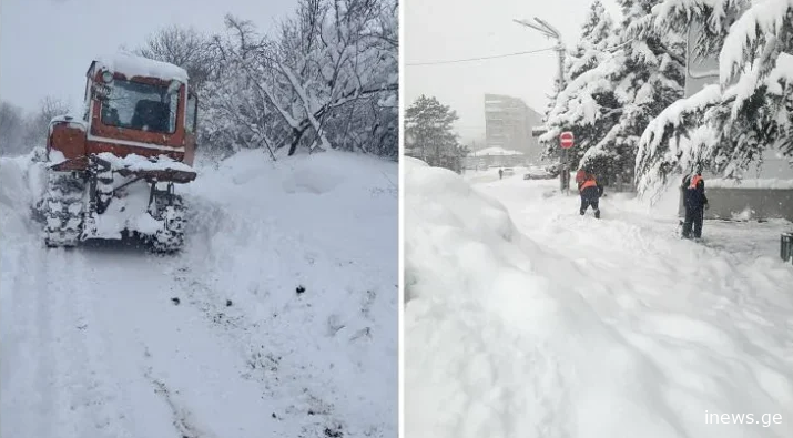 დიდთოვლობის შედეგები ჩაკეტილი გზები და საშიშროება- რა ვითარებაა ამ დროისთვის ხაშურში?