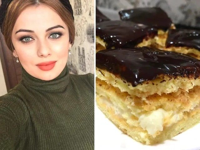 ნამცხვარი „შედევრი“ - ძველი გემო, ვაშლის შიგთავსით და ვანილის კრემით