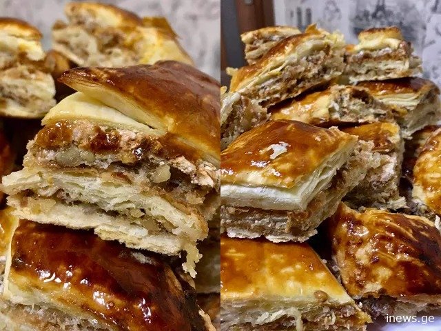 ცნობილი ფახლავა ფენოვანი ცომით - მარტივი რეცეპტი