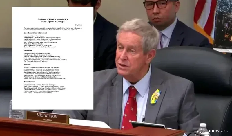 ვინ არიან “MEGOBARI აქტის” ფარგლებში დასასანქცირებელ პირთა სიაში? - სიას ჯო უილსონი ავრცელებს