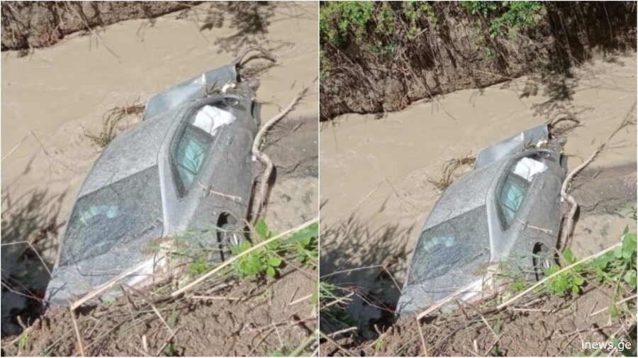 მდინარე ალაზანში მანქანა გადავარდა - არის თუ არა მსხვერპლი?