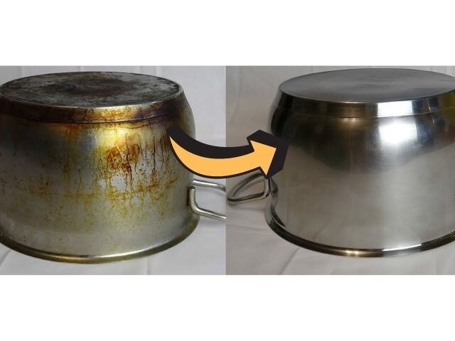 რაც ეს ჭურჭლის სახეხი საშუალება აღმოვაჩინე, მიმწვარ ცხიმს წამებში ვაშორებ