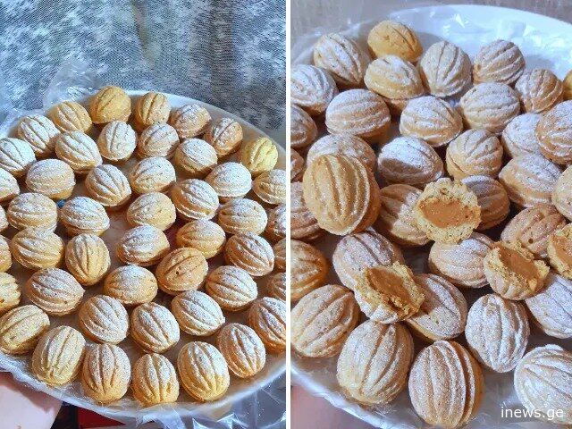 ძალიან გემრიელი, ხრაშუნა ნამცხვარია, ბავშვობიდან რომ გვიყვარს - კაკლები შესქელებული რძით