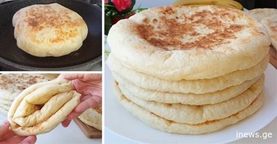 როგორ გამოვაცხოთ პური ტაფაზე 15 წუთში - ამას ასე დეტალურად ვერავინ გასწავლით