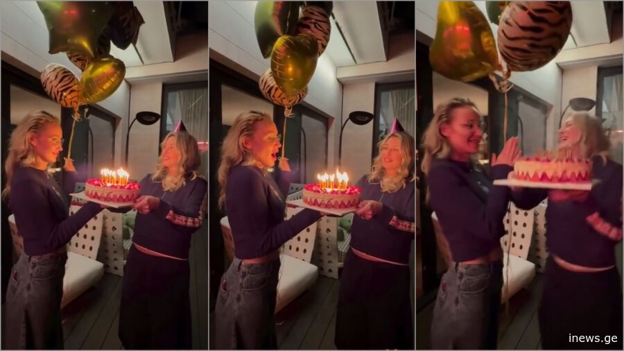 ანუკი არეშიძე იუბილარია – დიზაინერმა ტორტი ოჯახის წევრებისა და ახლო მეგობრების გარემოცვაში ჩააქრო
