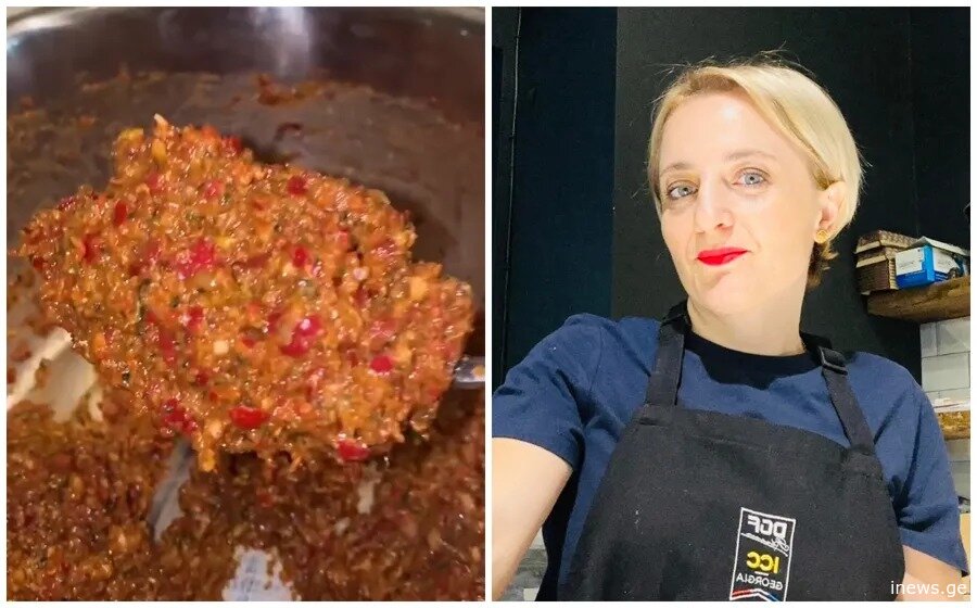 ესეც დაპირებული მეგრული აჯიკა ნიგვზით... ისეთი კარგი გამოვიდა მეორეჯერ ვამზადებ - ტატიანა კვეკვესკირის რეცეპტი