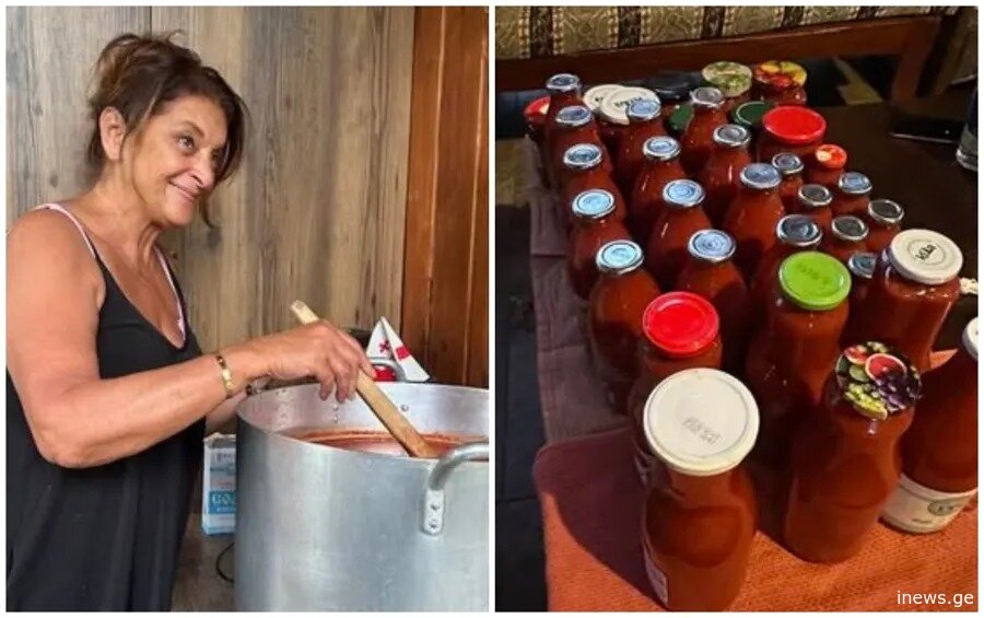 23 ლიტრი გამოვიდა... - ხათუნა ხოფერია პამიდვრის წვენის რეცეპტს აქვეყნებს